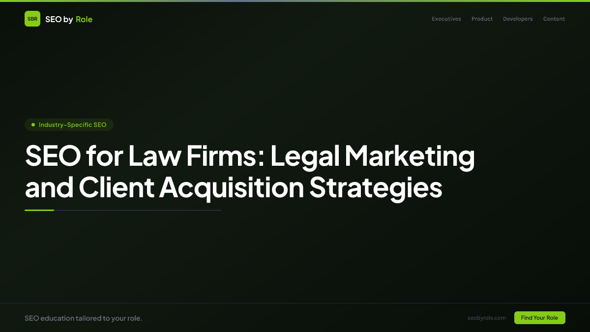 : SEO for Law Firms: Legal Marketing and Client Acquisition Strategies