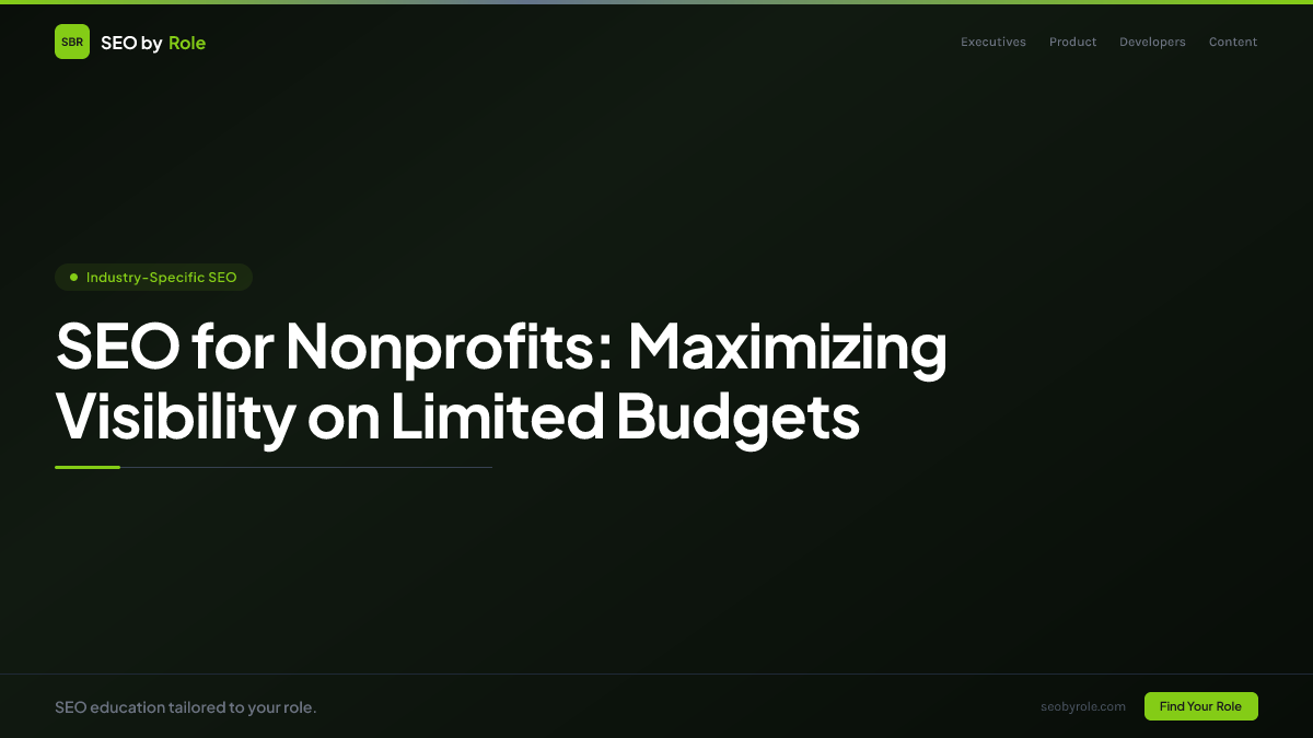 : SEO for Nonprofits: Maximizing Visibility on Limited Budgets