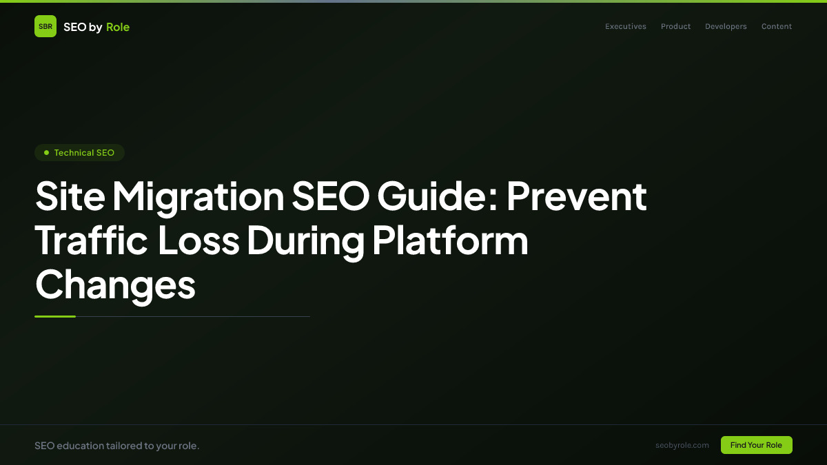 : Site Migration SEO Guide: Prevent Traffic Loss During Platform Changes
